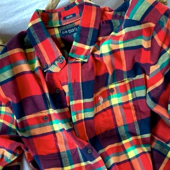 U.S. Polo Assn. Other - NWOT Colorful U.S. Polo Association Flannel Shirt